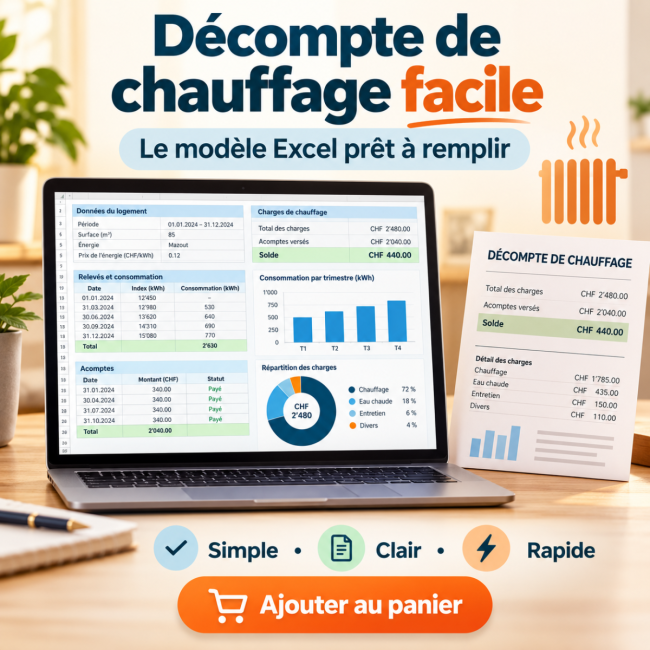 Décompte chauffage facile