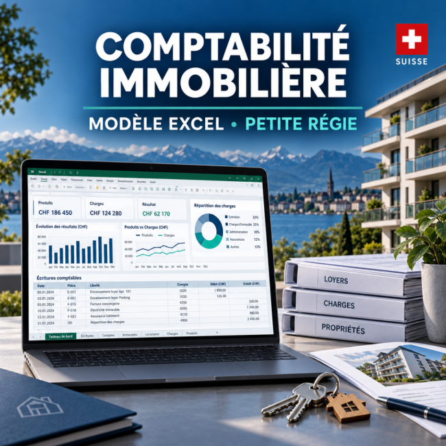 Titre : 🏠 Comptabilité immobilière — Modèle Excel pour petite régie